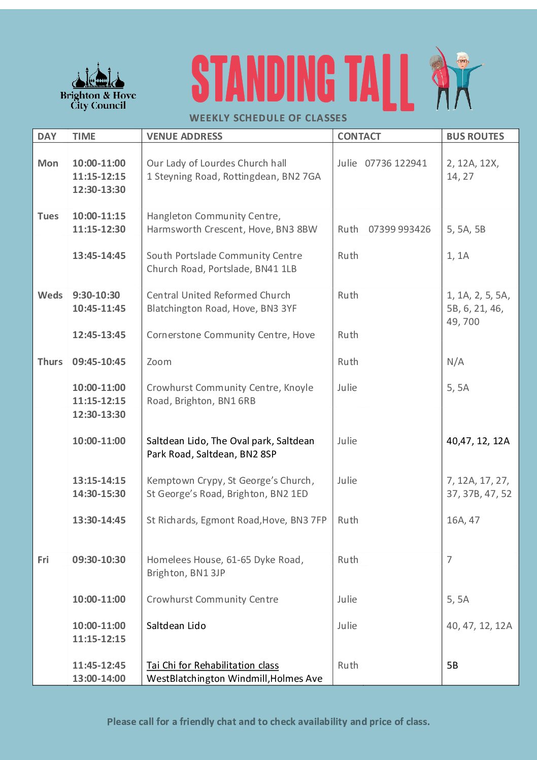 May 2023 Schedule